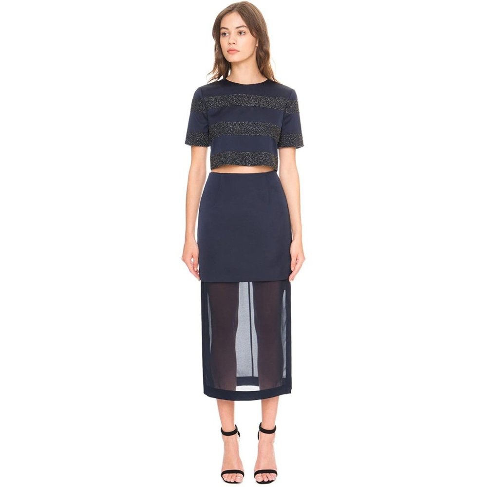 Northern Lights Skirt NAVY- (CROP TOP AVAILABLE SEPARATELY! )